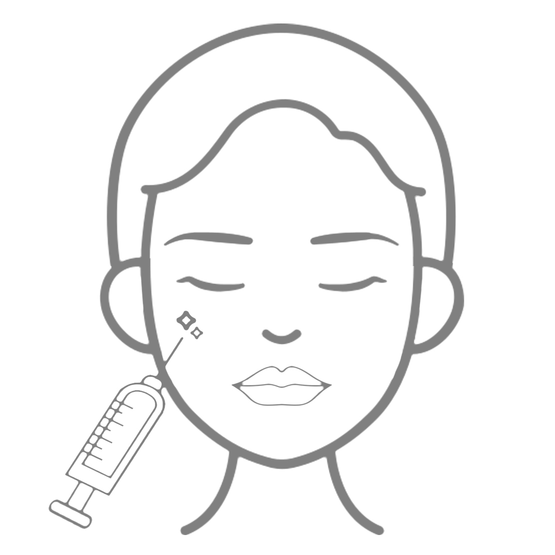 graphic icon of botox treatment