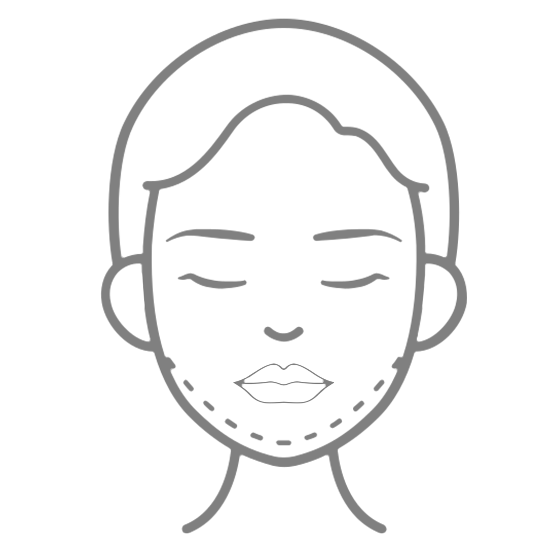 graphic icon of face treatment icon