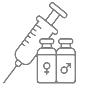 Needle and medication icons