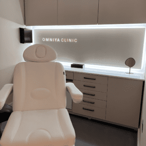Image of the inside of a treatment room at Omniya