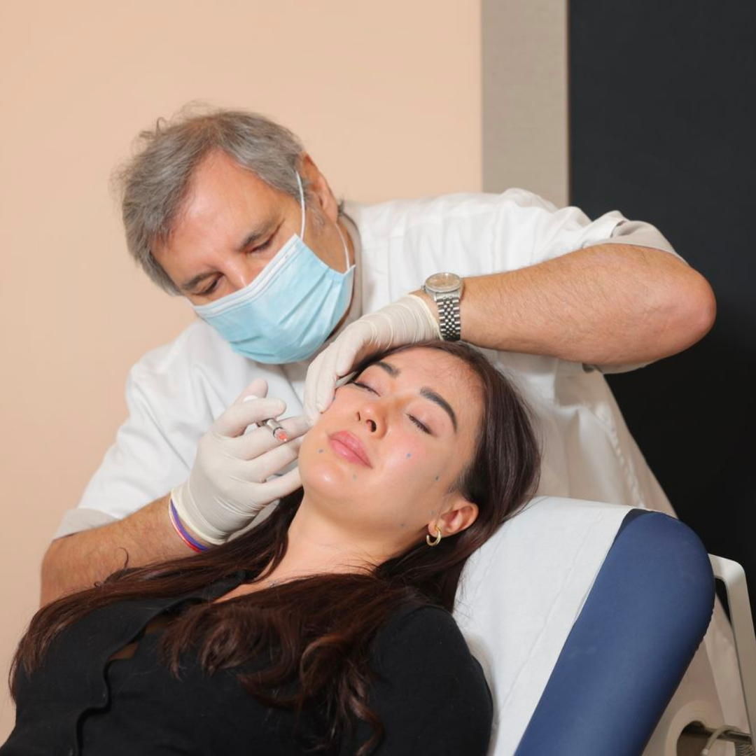 8 point face lift being performed at Omniya