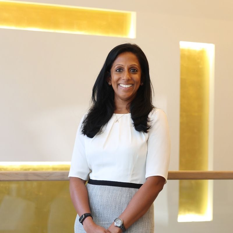 Dr Amalia Annaradnam in the Omniya office