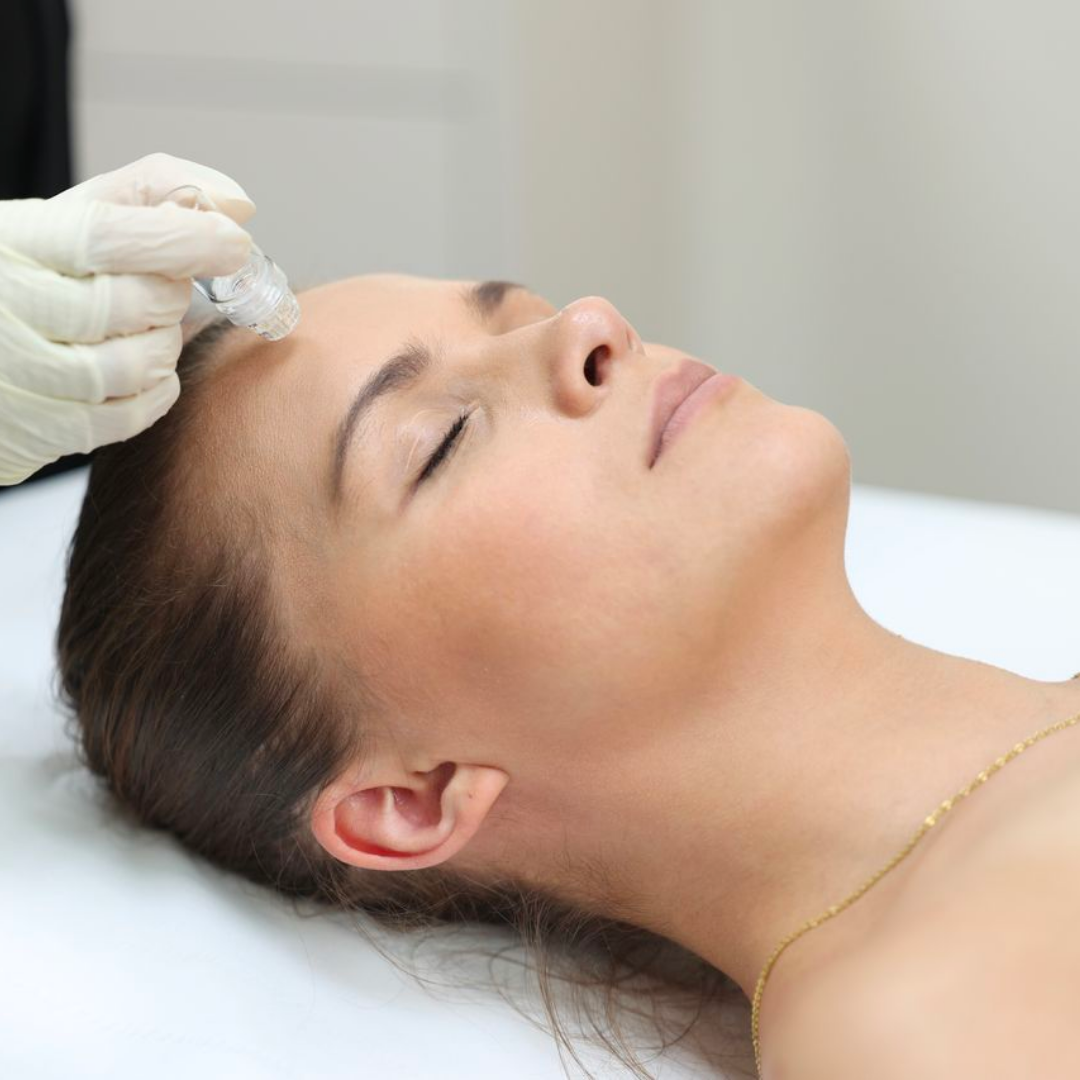 mesotherapy treatment being performed