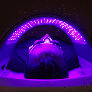 LED Light Therapy pod at Omniya