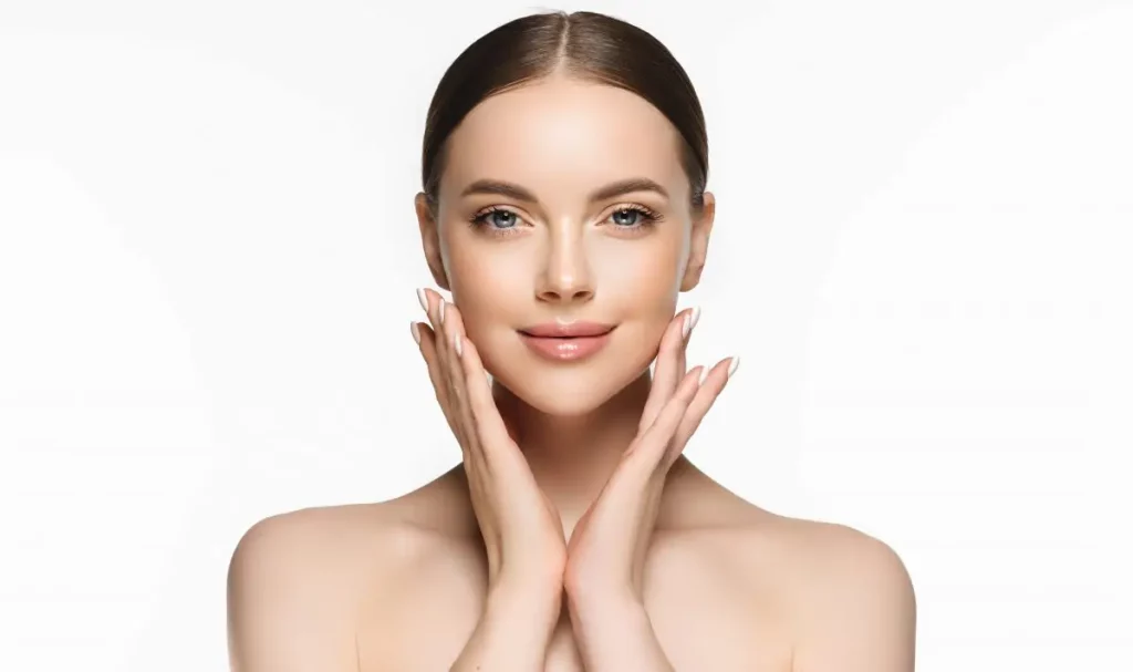 someone happy with the result of cheek fillers