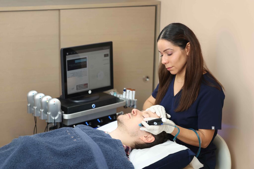 hydraneedling microneedling and hydrafacial